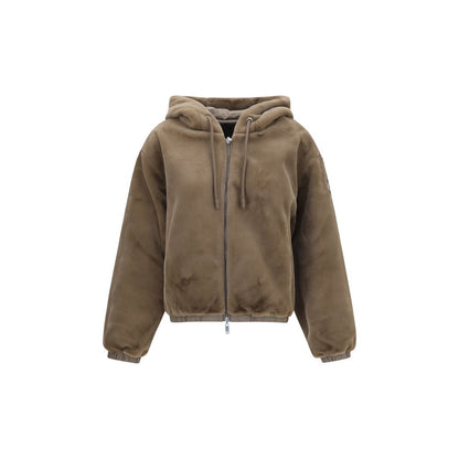 Brown Faux Fur Sweatshirt