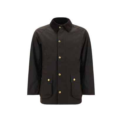 Bicolor Cotton Full-Length Jacket