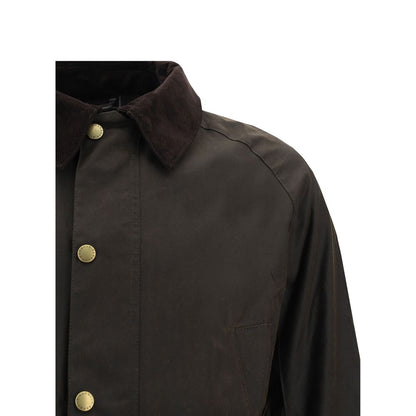 Bicolor Cotton Full-Length Jacket