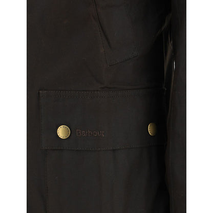 Bicolor Cotton Full-Length Jacket