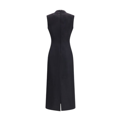 Black Wool Oves Aries Casual Dress