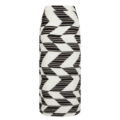 White Polyester Women Skirt