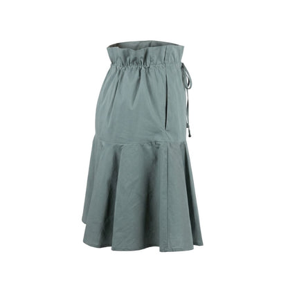 Green Cotton Women Skirt