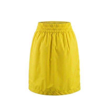 Yellow Polyamide Women Skirt