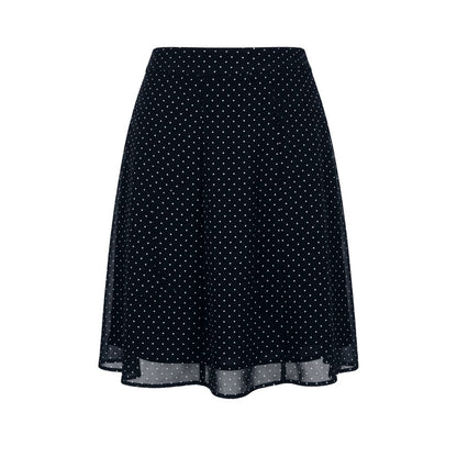 Black Viscose Women Skirt