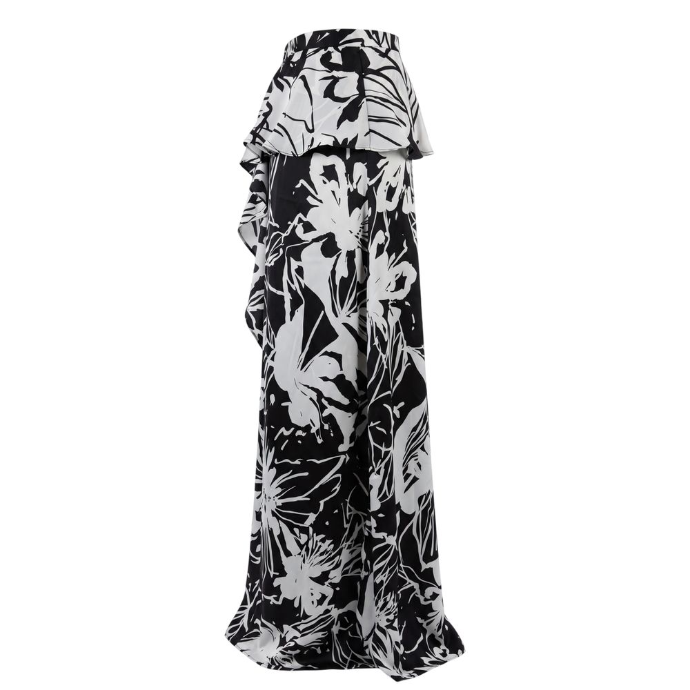 Black Polyester Women Skirt