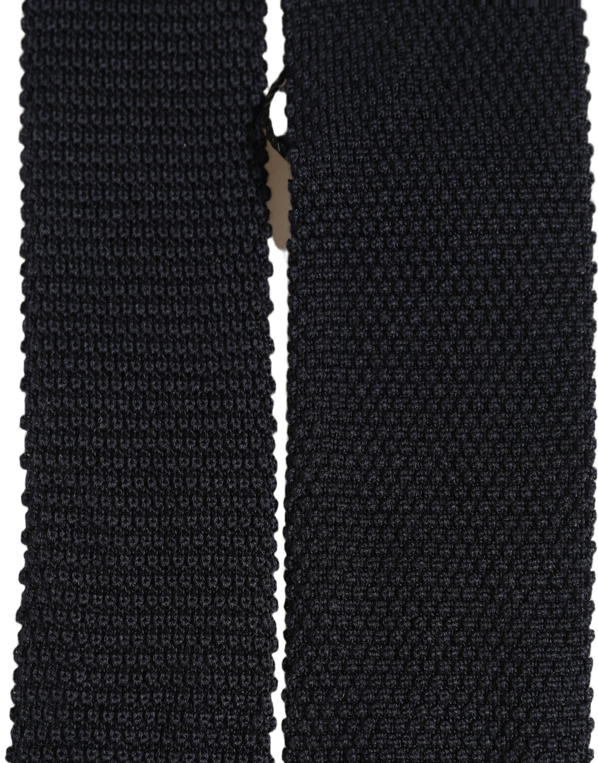 Men Black 100% Silk Adjustable Men Tied Necktie Tie