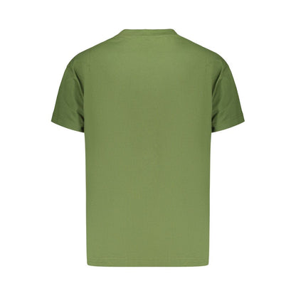 Green Cotton Men's T-Shirt