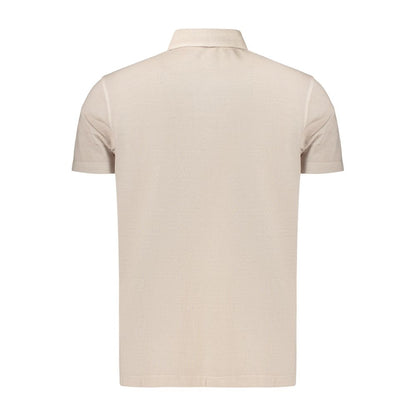 Beige Cotton Men's Polo Shirt