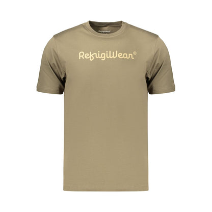 Green Cotton Men's T-Shirt