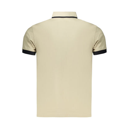 Beige Cotton Men's Polo