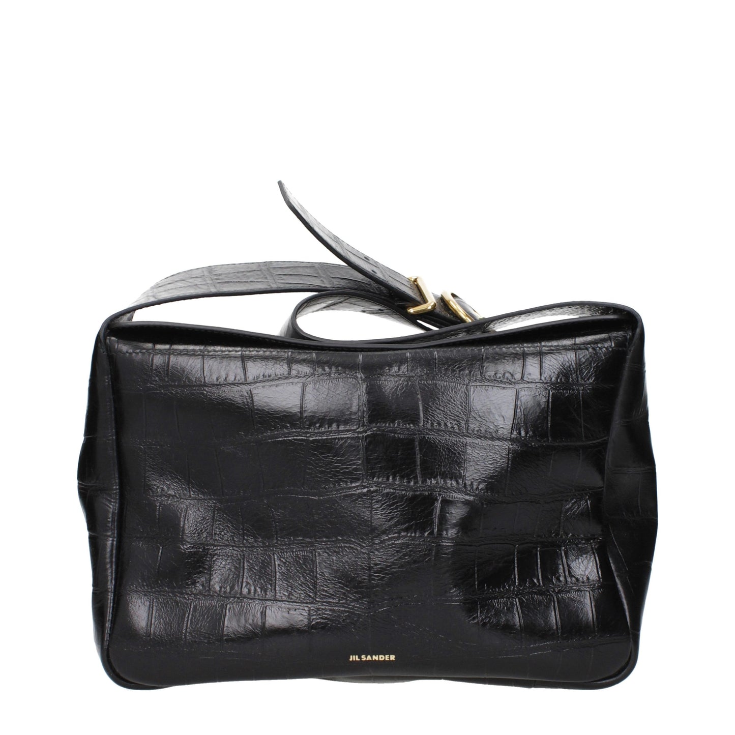 Black Leather Crossbody Bag