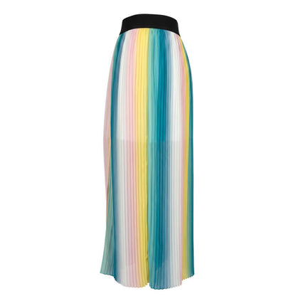 Pink Polyester Women Skirt