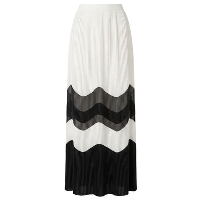 White Polyester Women Skirt