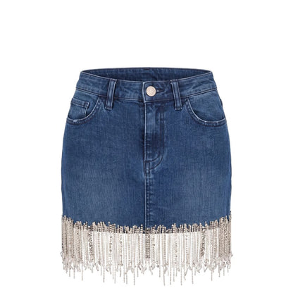 Blue Denim Women Skirt