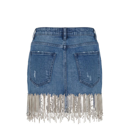 Blue Denim Women Skirt