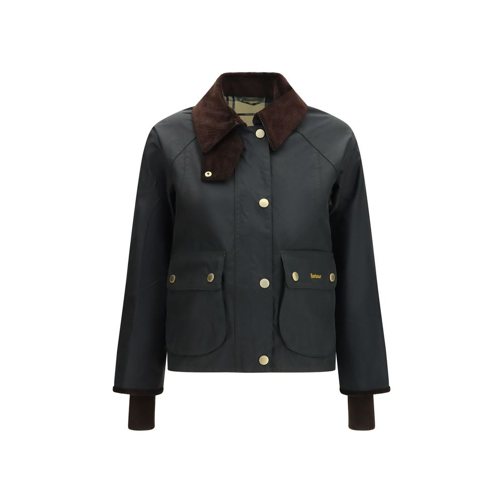 Bicolor Cotton Shell Jacket