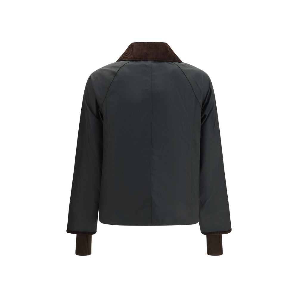 Bicolor Cotton Shell Jacket