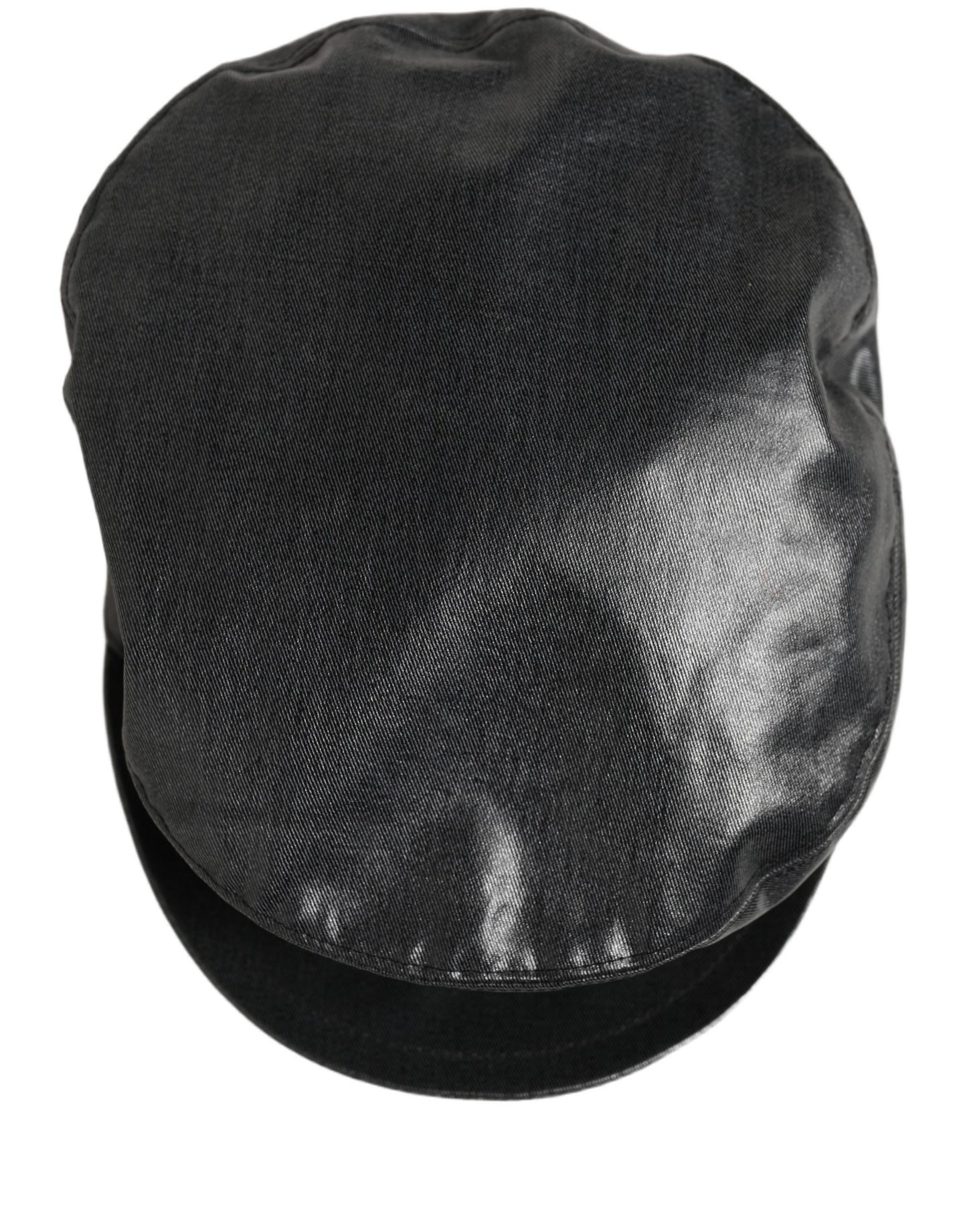Black Cotton Gold DG Chain Baker Boy Capello Hat