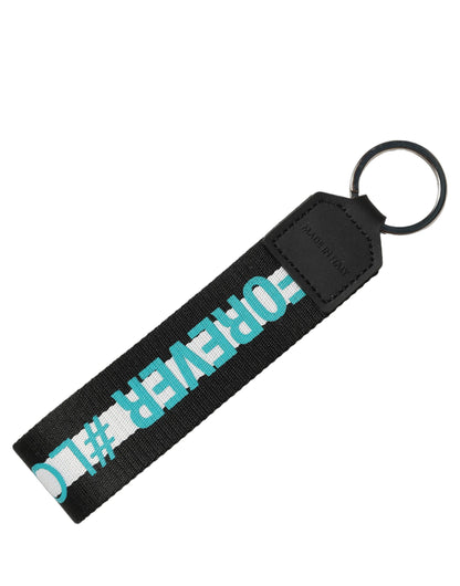 Multicolor Logo Polyester Brass Holder Keychain Keyring
