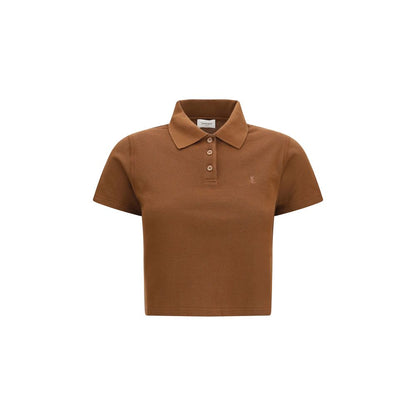 Brown Cotton Polo Shirt