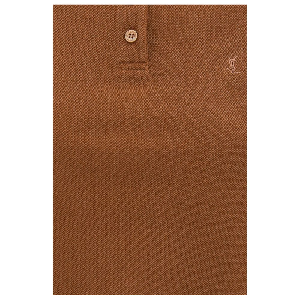 Brown Cotton Polo Shirt