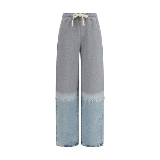 Multicolor Cotton Casual Pants