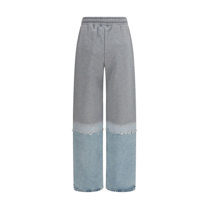 Multicolor Cotton Casual Pants