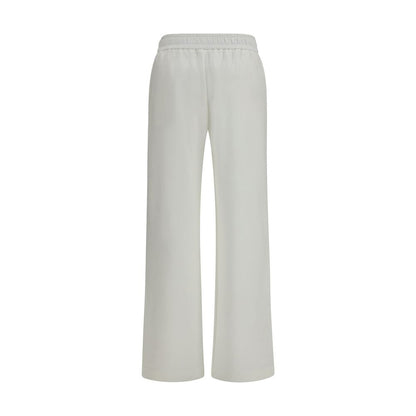 White Cotton Casual Pants