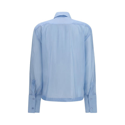 Blue Wool Oves Aries Dress Shirt