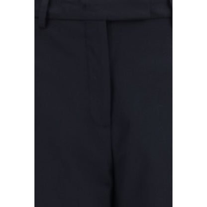 Blue Polyester Dress Pants