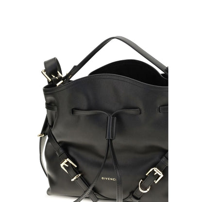 Black Calf Leather Bos Taurus Backet Bag
