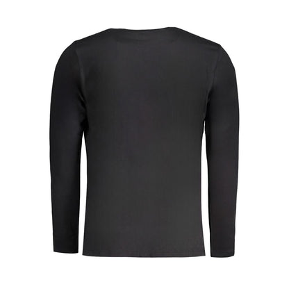 Black Cotton Men T-Shirt