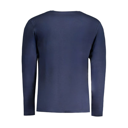 Blu Cotton Men T-Shirt