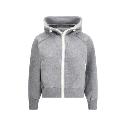 Gray Wool Bomber