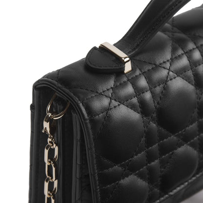 Black Leather Shoulder Bag
