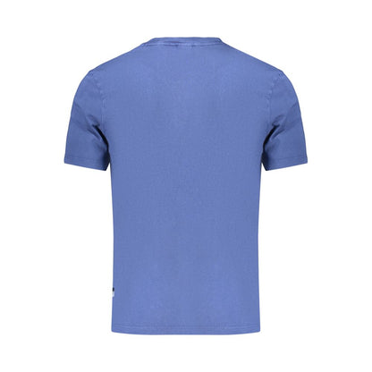 Blue Cotton Male T-Shirt