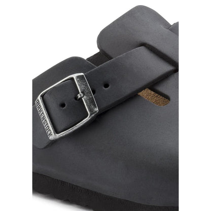 Black Synthetic Mules