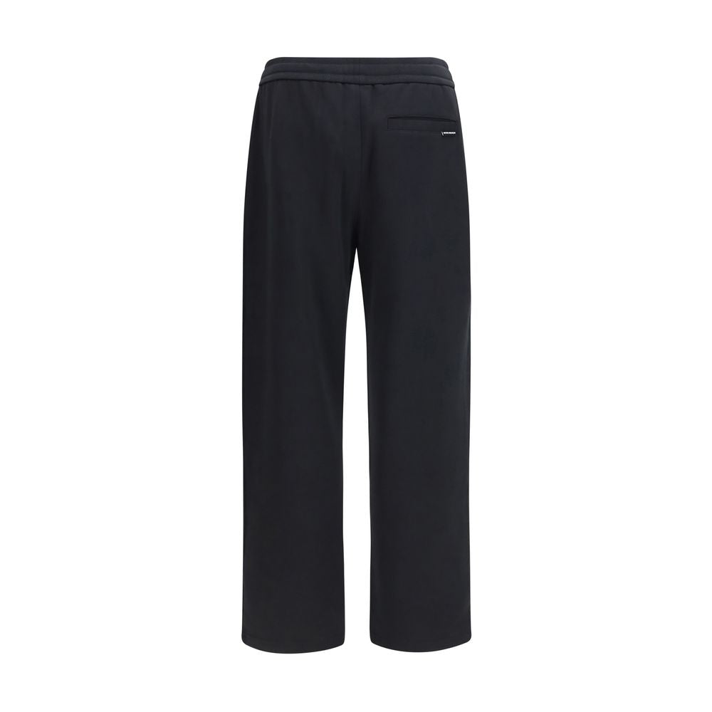 Black Cotton Casual Pants