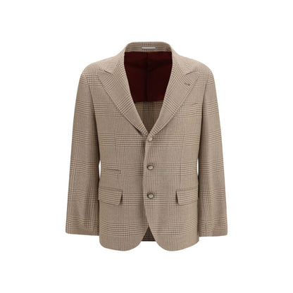 Beige Cotton Blazer