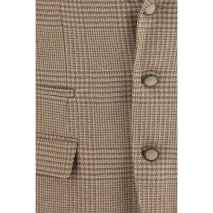 Beige Cotton Blazer
