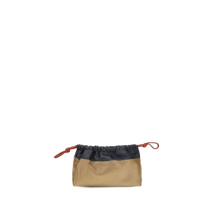 Beige Calf Leather Bos Taurus Shoulder Bag