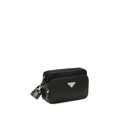 Black Recycled Polyamide Shoulder Bag