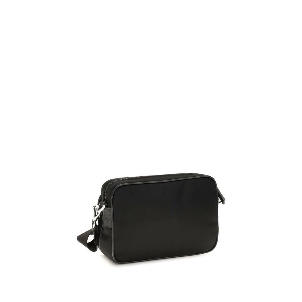 Black Recycled Polyamide Shoulder Bag