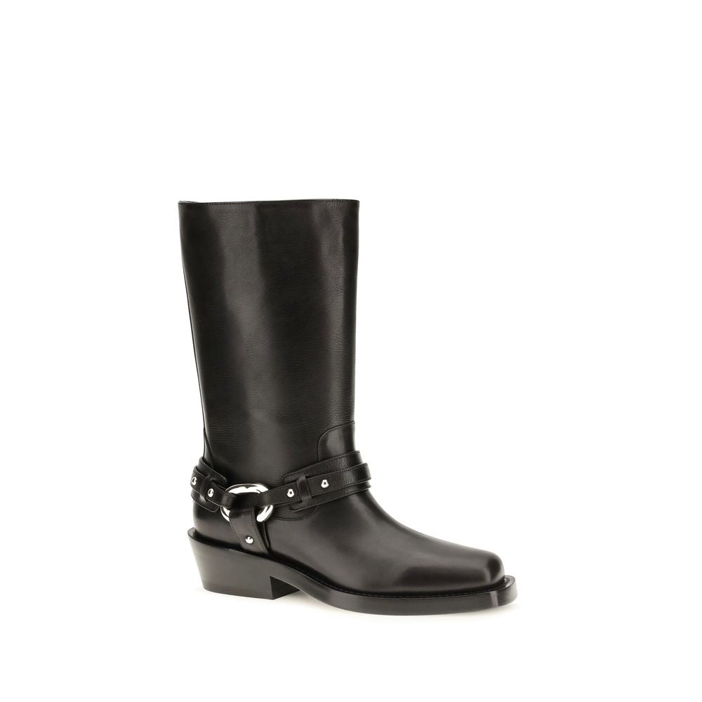 Black Calf Leather Bos Taurus Boots