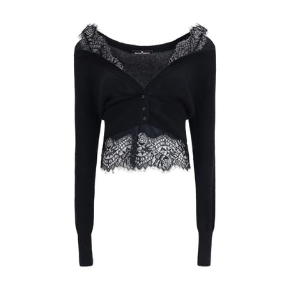 Black Cashmere Cardigan
