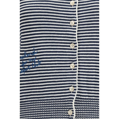 Blue Cotton Cardigan
