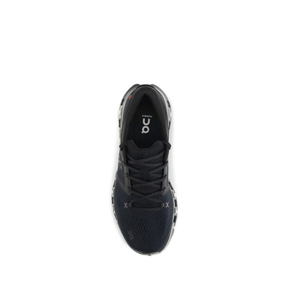 Black Fabric Athletic Sneakers