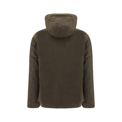 Bicolor Cotton Shell Jacket