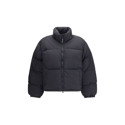 Black Polyamide Full-Length Jacket